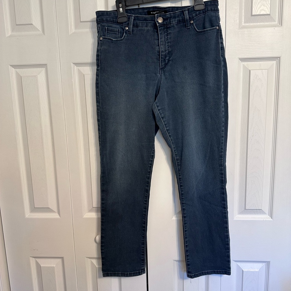 Bandolino Women's Dark Blue Straight Leg Jeans
